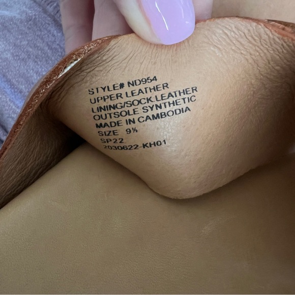 Madewell NEW The Louisa Crisscross Slide SIZE 9.5 - Picture 7 of 10